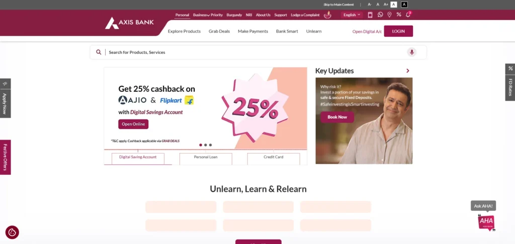 Finance Company in Mumbai - Axis Bank Ltd