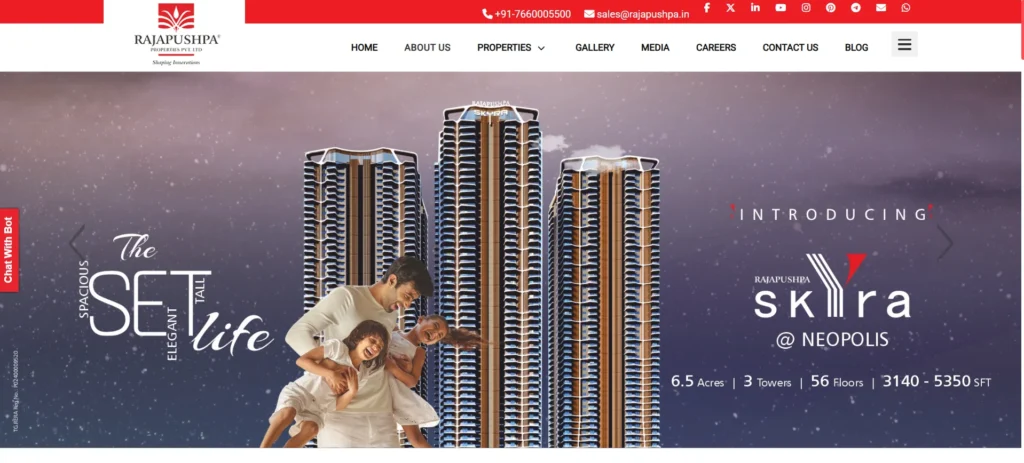 Rajapushpa Properties- Real Estate Companies in Hyderabad