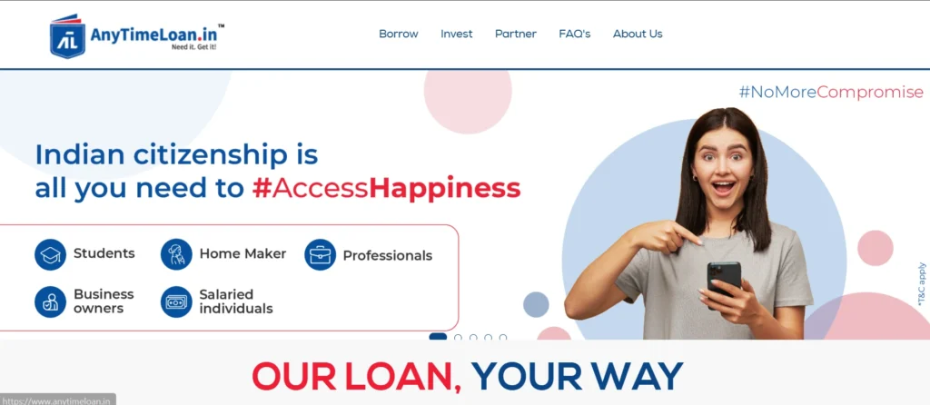 Finance Companies in Hyderabad: AnyTimeLoan (ATL)