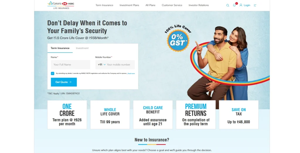 Canara HSBC Life Insurance Company-Insurance Companies in India