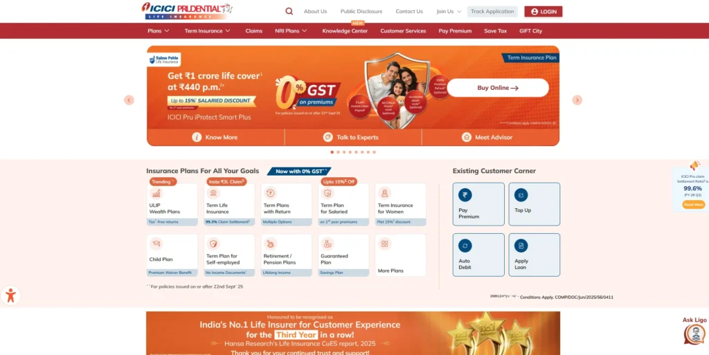 ICICI Prudential Life Insurance Company-Insurance Companies in India