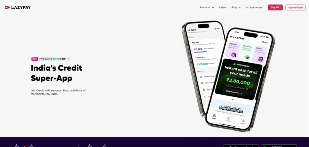LazyPay-Emergency Loan Apps