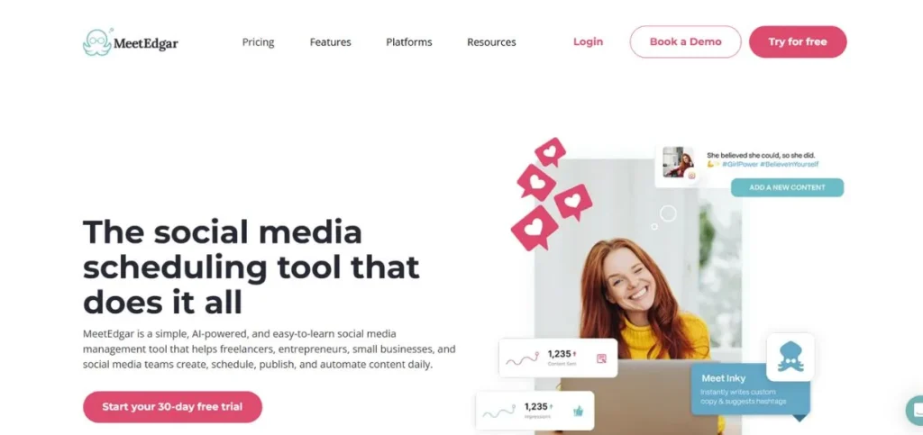 MeetEdgar - AI Social Media Management Tools
