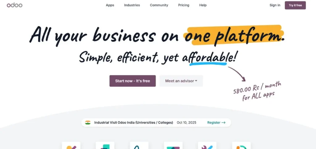 Odoo - CRM Software for Real Estate Agents