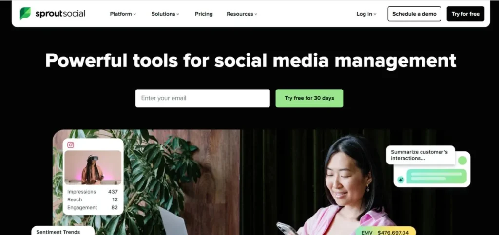 Sprout Social - AI Social Media Management Tools