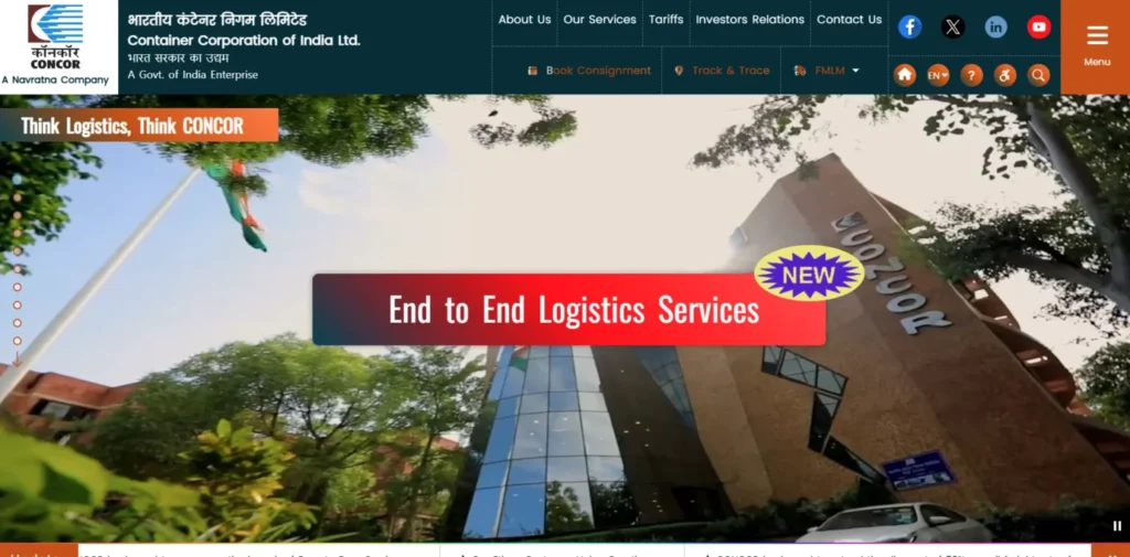 Container Corporation of India Limited  - Navratna Company of India