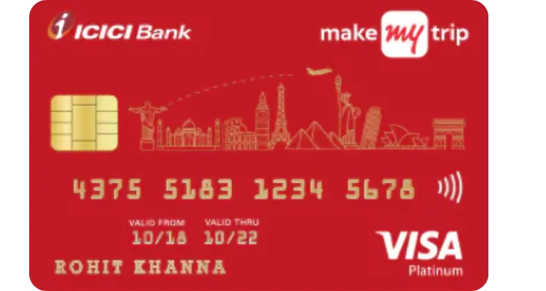 MakeMyTrip ICICI Bank Platinum Credit Card - ICICI Credit Card