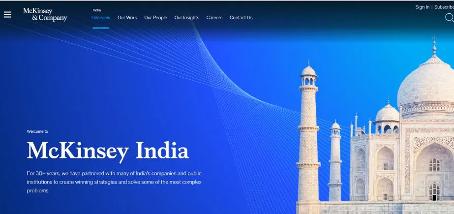 McKinsey & Company - Consulting Companies in India