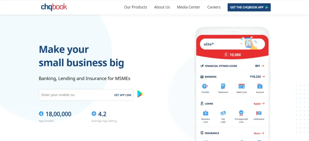 Neobanks in India Chqbook