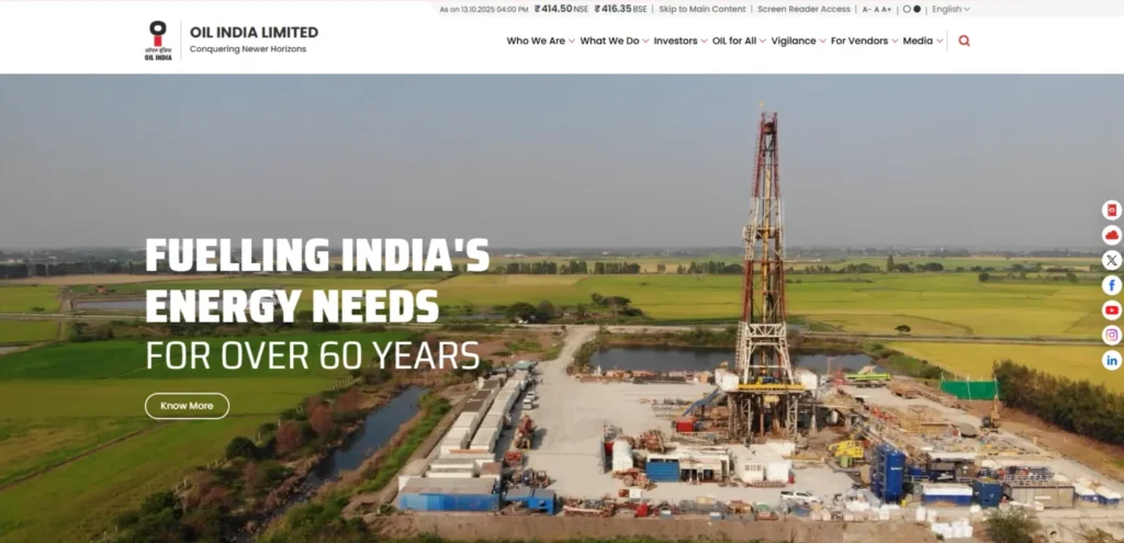 Oil India Limited  - Navratna Company of India