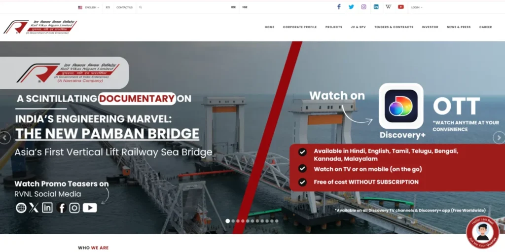 Rail Vikas Nigam Limited  - Navratna Company of India