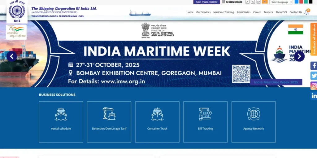 Shipping Corporation of India Limited  - Navratna Company of India