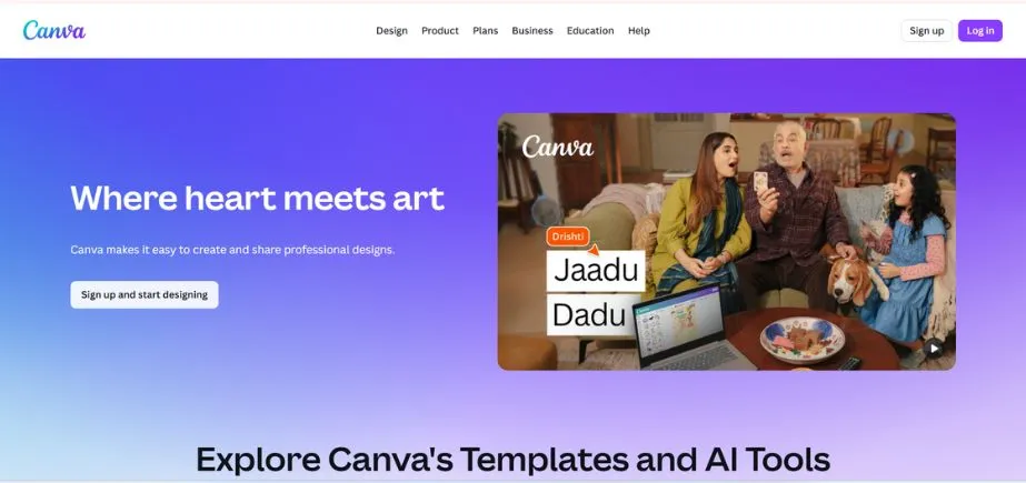 Canva - AI Tools For Marketing