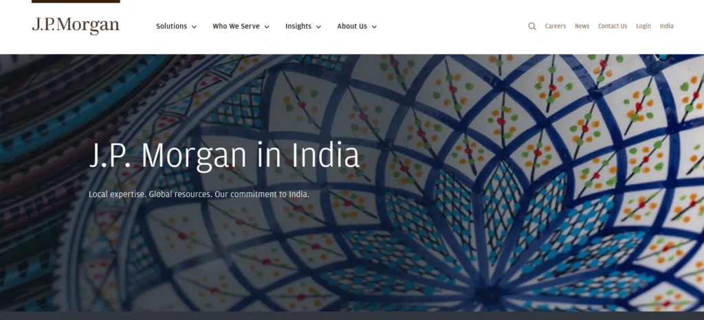 J.P. Morgan - Investment Banking Company in India