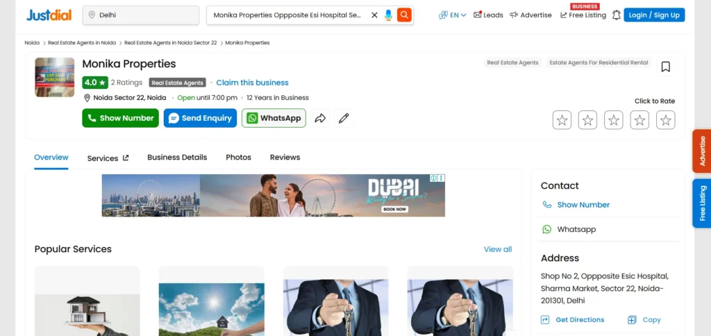 Real Estate Agent in Noida - Monika (Monika Properties)