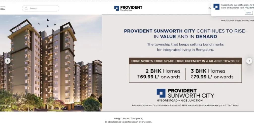 Builders in Coimbatore - Provident Housing Limited