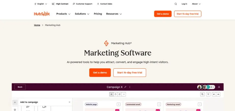 Content Marketing Analytics Tools - Hubspot