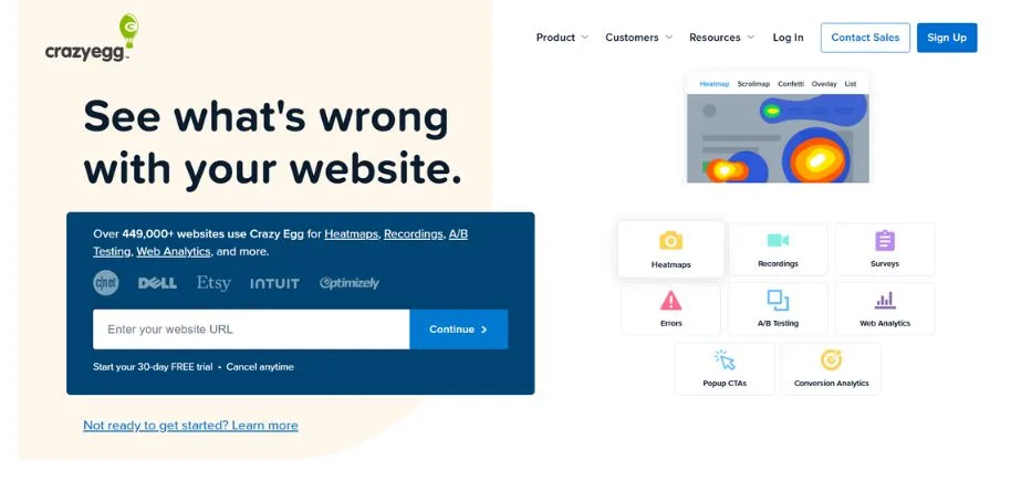 Content Marketing Analytics Tools - crazyegg