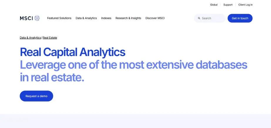 Real Estate Market Analysis - msci