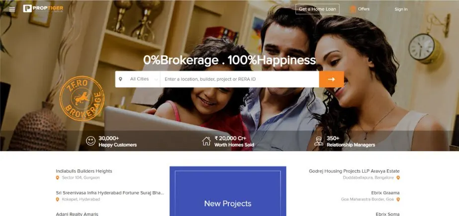 real estate brokers in india - PROP TIGER