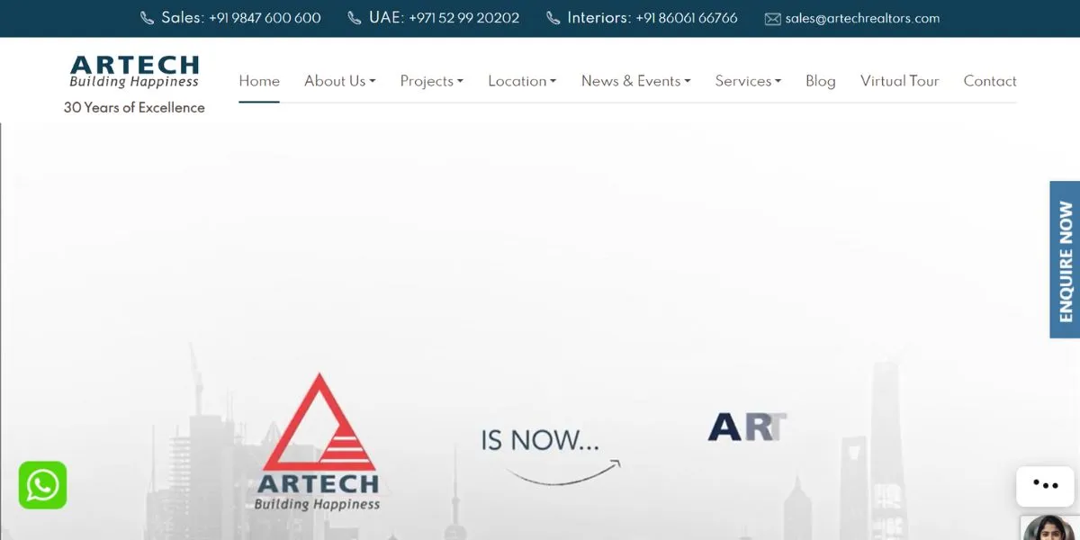 Artech Realtors - Builders in Trivandrum