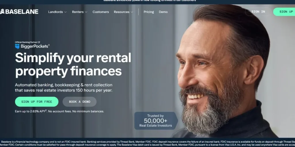 Baselane - Best Accounting Software for Real Estate Business