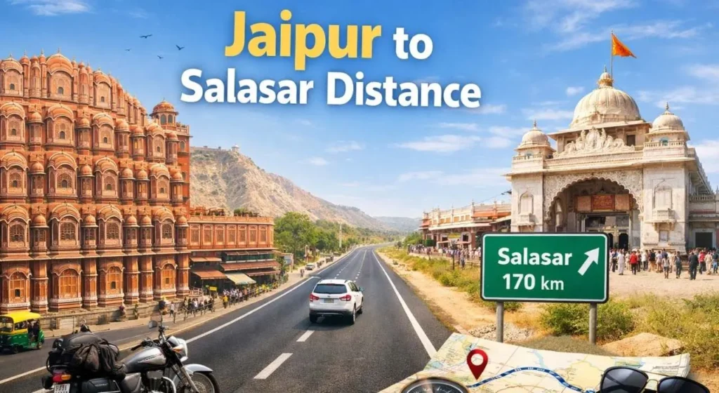 Jaipur to Salasar Distance