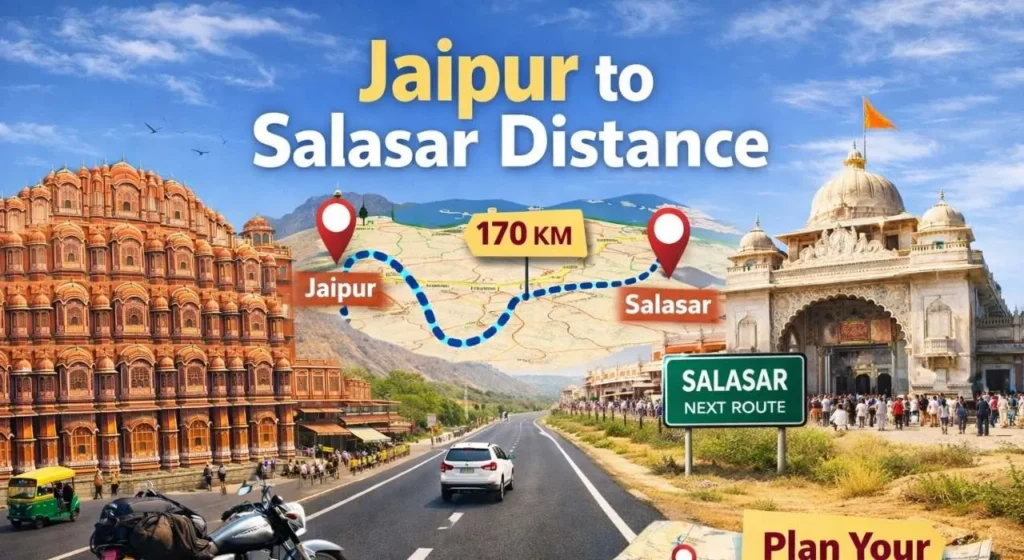 Jaipur to Salasar Distance