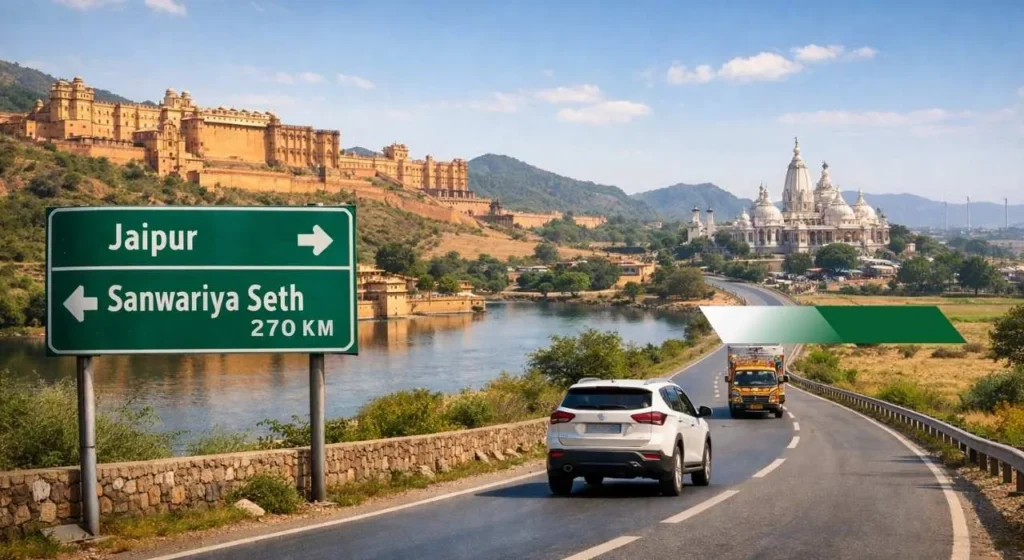 Jaipur to Sanwariya Seth Distance
