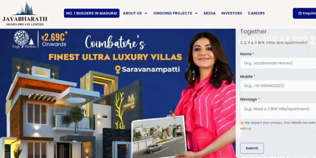 Jayabharath Homes - Construction Companies in Coimbatore