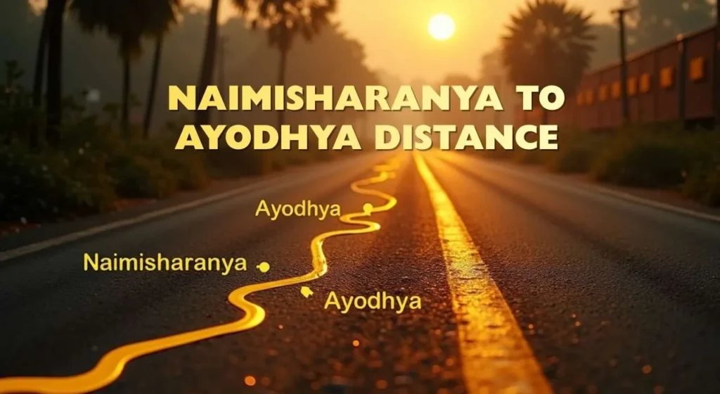 Naimisharanya to Ayodhya Distance