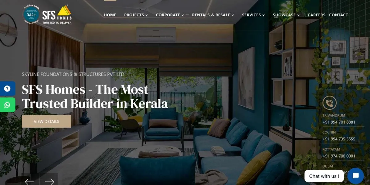 SFS Homes - Builders in Trivandrum