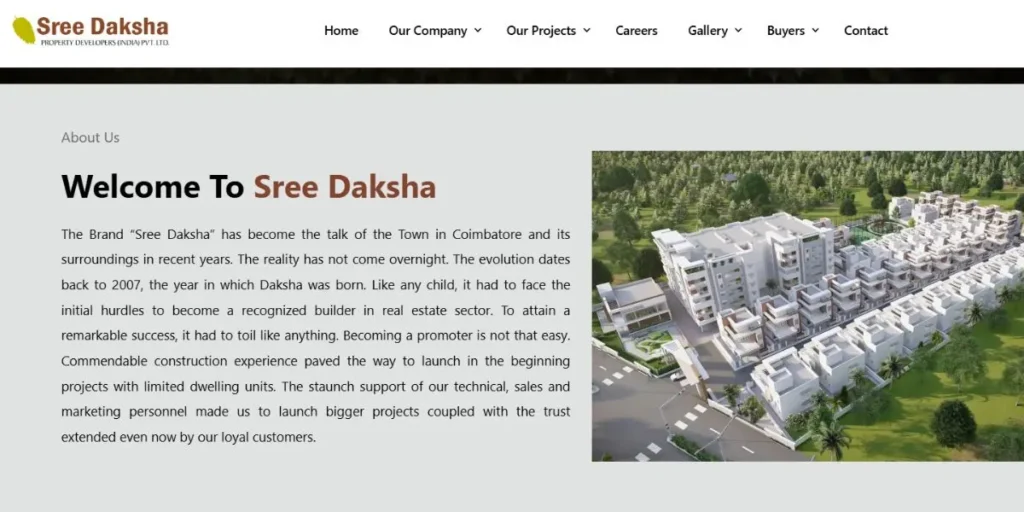 Sree Daksha Property Developers - Construction Companies in Coimbatore