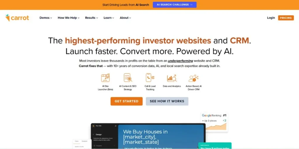 Carrot (InvestorCarrot) - Best Software for Real Estate Wholesalers