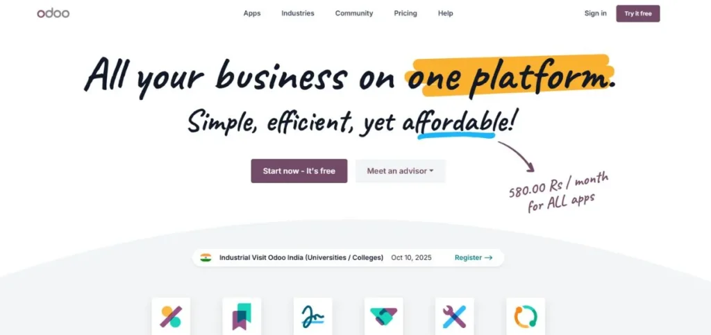 Odoo - ERP Software for Real Estate