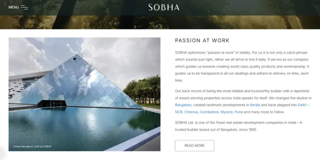 Sobha Limited - Construction Companies in Bangalore